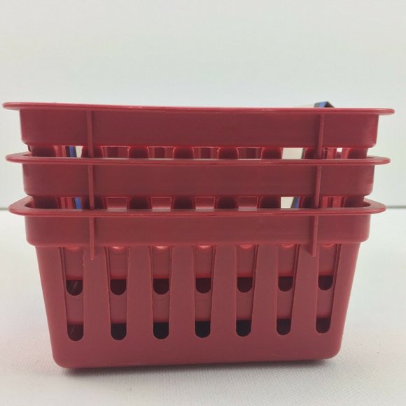 Mainstays Storage Trays 3 Pack Shelf Drawer Desk Organizer Container - Picture 6 of 8